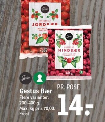 SPAR Gestus Bær tilbud
