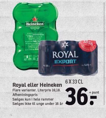 SPAR Royal eller Heineken tilbud