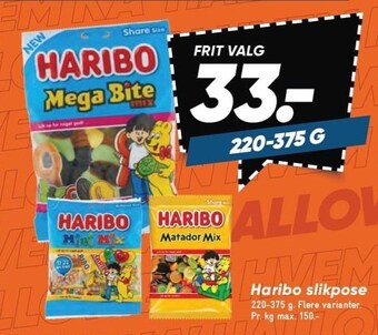 Bilka Haribo slikpose tilbud