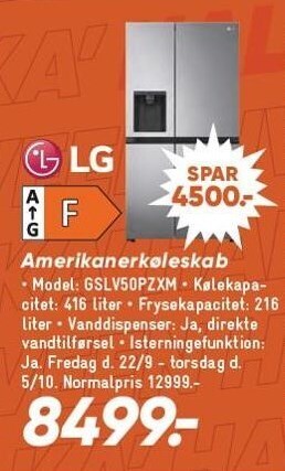 Bilka Amerikanerkøleskab tilbud