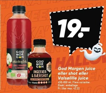 Bilka God morgen juice eller shot eller valsølille juice tilbud