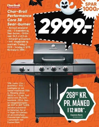 Bilka Char-broil perfomance core 3b sear-burner tilbud