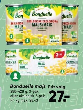 Bilka Bonduelle majs tilbud