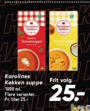 Bilka Karolines køkken suppe tilbud