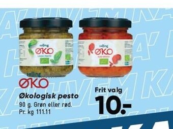 Bilka Salling øko økologisk pesto tilbud