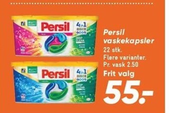 Bilka Persil vaskekapsler tilbud