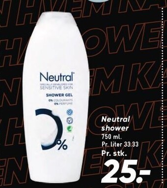 Bilka Neutral shower tilbud