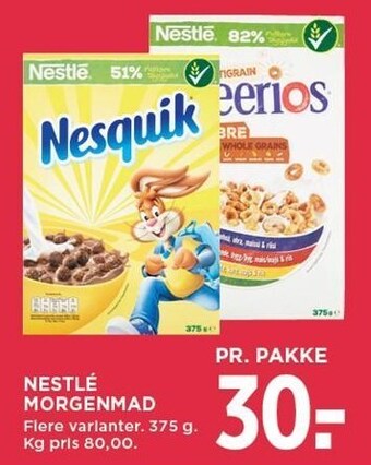 MENY Nestlé morgenmad tilbud