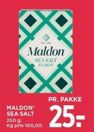 MENY Maldon sea salt tilbud