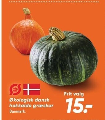 Bilka Økologisk dansk hokkaido græskar tilbud