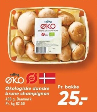 Bilka Økologiske danske brune champignon tilbud