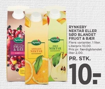 MENY Rynkeby nektar eller sød blandet frugt & bær tilbud