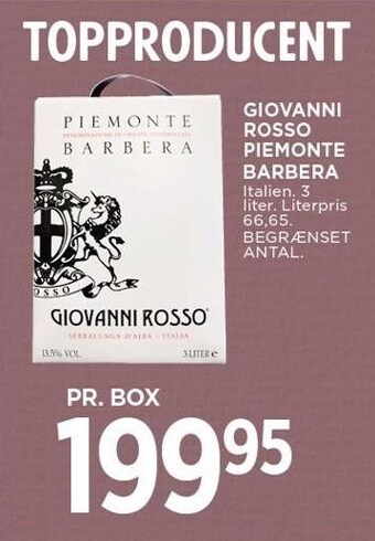 Giovanni rosso piemonte barbera