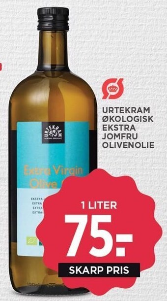 MENY Urtekram økologisk ekstra jomfru olivenolie tilbud
