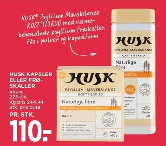 Husk kapsler eller frøskaller