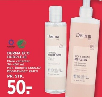 MENY Derma eco hudpleje tilbud