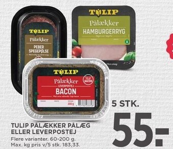 MENY Tulip pålækker pålæg eller leverpostej tilbud