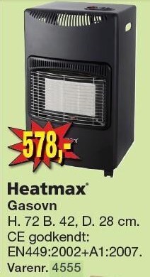 Harald Nyborg Heatmax gasovn tilbud