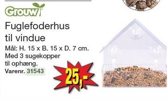 Fuglefoderhus til vindue