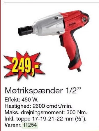Harald Nyborg Møtrikspænder 1/2'' tilbud