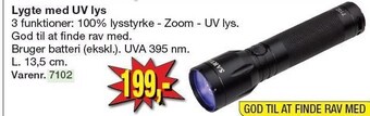 Harald Nyborg Lygte med uv lys tilbud