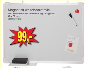 Magnetisk whiteboardtavle