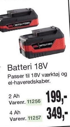 Harald Nyborg Batteri 18v tilbud