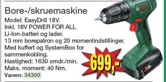 Harald Nyborg Bore-/skruemaskine tilbud