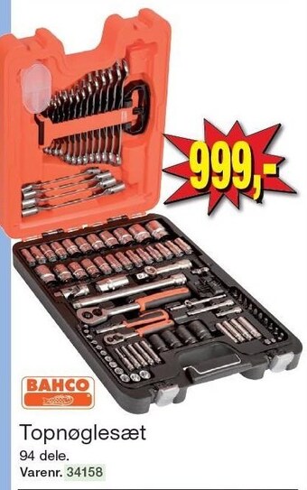 Bahco topnøglesæt