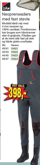 Harald Nyborg Neoprenwaders med fast støvle tilbud