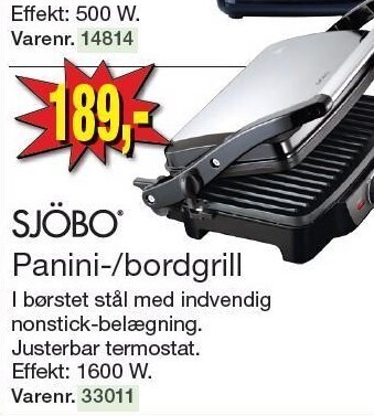 Sjöbo panini-/bordgrill