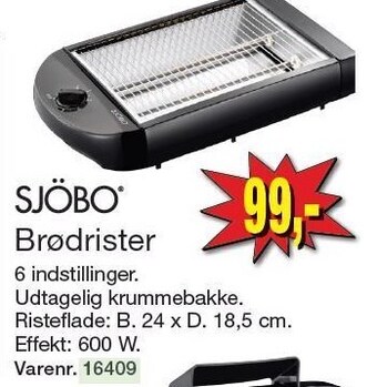 Harald Nyborg Sjöbo brødrister tilbud