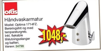 Håndvaskarmatur