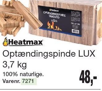 Harald Nyborg Heatmax optændingspinde lux 3,7 kg tilbud