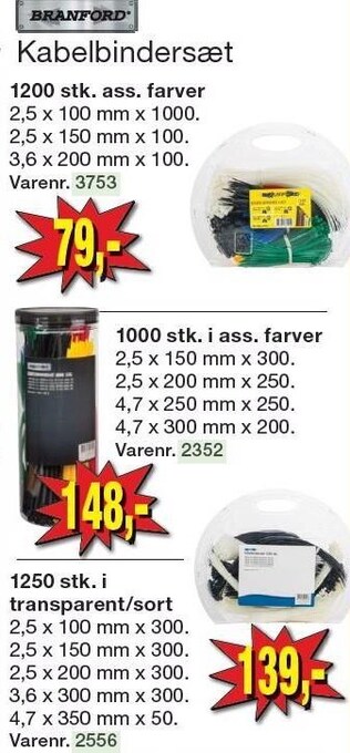 Kabelbindersæt