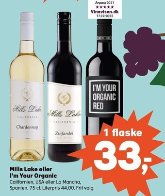 Mills lake eller i'm your organic