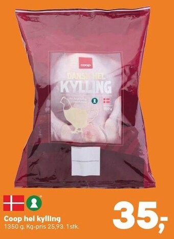 Kvickly Coop hel kylling tilbud