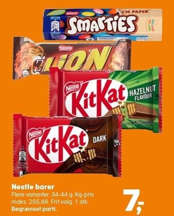Nestle barer