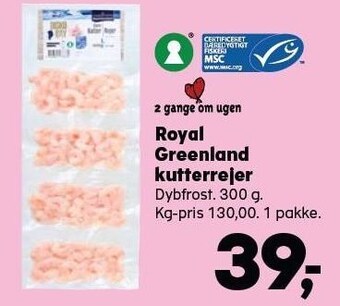 Kvickly Royal greenland kutterrejer tilbud