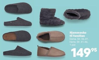 Kvickly Hjemmesko til familien tilbud