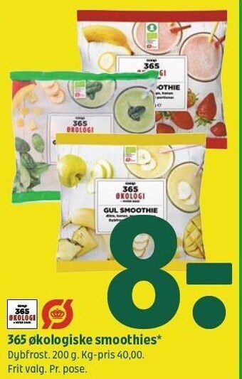 Coop 365 365 økologisk smoothies tilbud