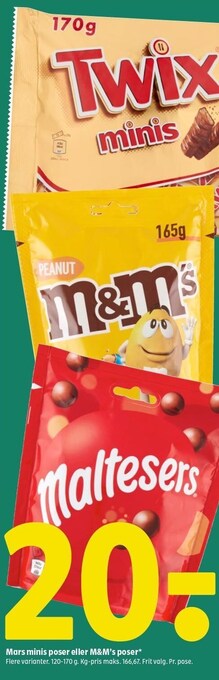 Mars minis poser el. m&m's poser