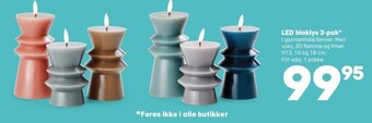 Kvickly Led bloklys 3-pak tilbud
