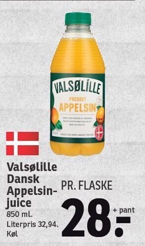 Valsølille dansk appelsinjuice