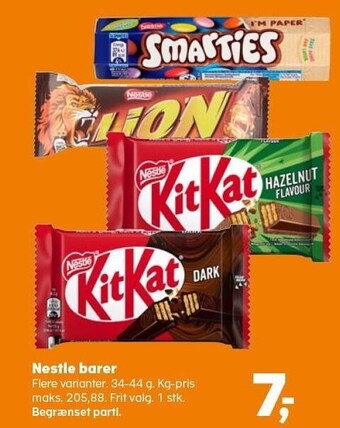 SuperBrugsen Nestle barer tilbud
