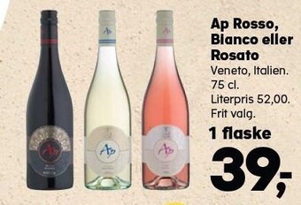 SuperBrugsen Ap rosso, bianco eller rosato tilbud
