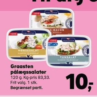 SuperBrugsen Graastem pålægssalater tilbud
