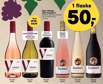 SuperBrugsen Spier vintage eller faustino v tilbud