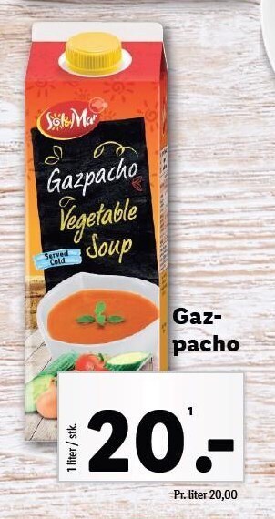 Lidl Gazpacho tilbud