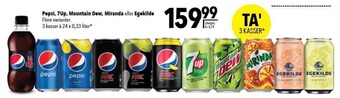 Citti Pepsi, 7up, mountain dew, mirinda eller egekilde tilbud